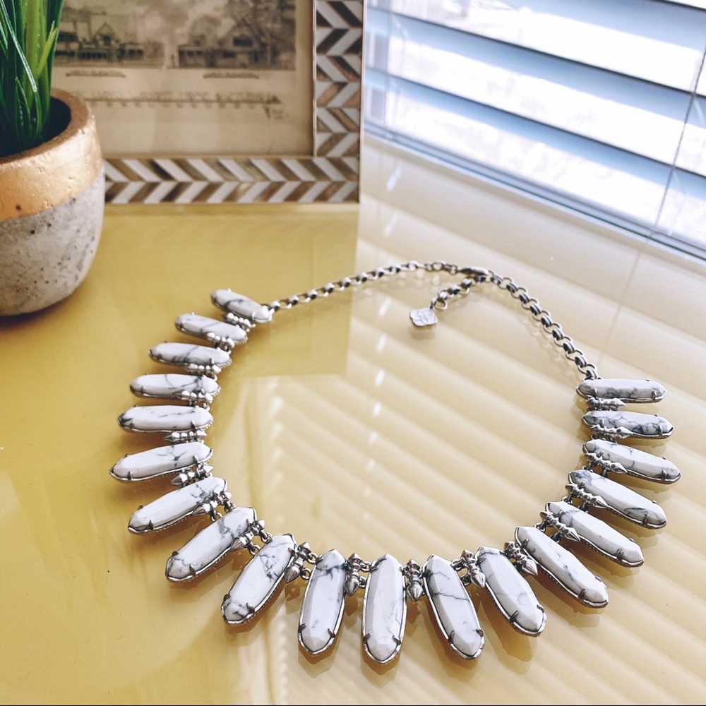 Kendra Scott White Howlite Statement Necklace